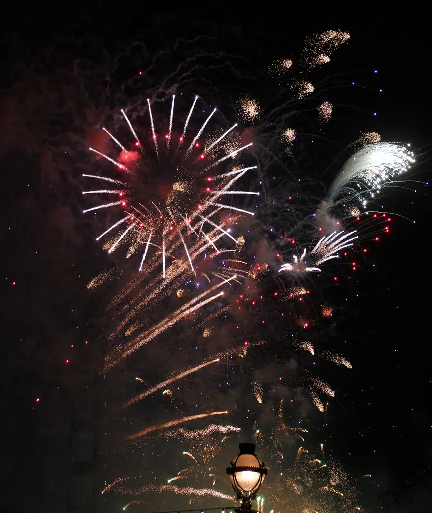 London new year fireworks