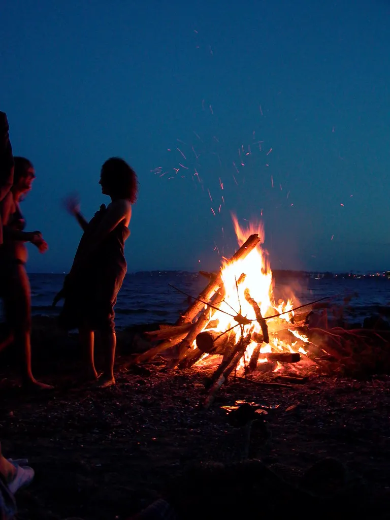 Sankthans in Norway midsummer bonfire